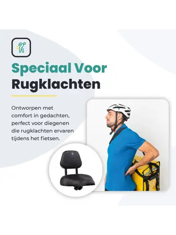 Voltano Fietszadel met Rugleuning