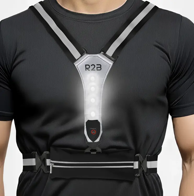 R2B Hardloopvest met Opbergvak oplaadbaar