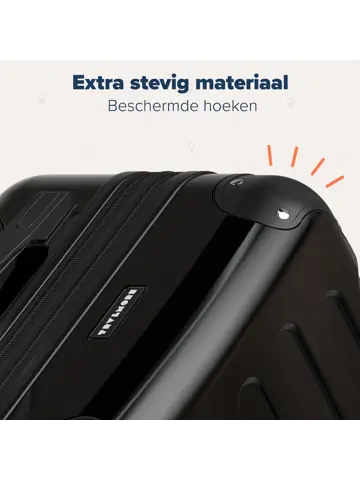 Kofferset – 2 Delig – 45L – Zwart