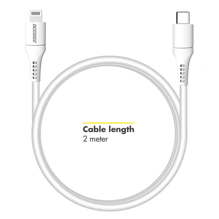 Accezz Lightning naar USB-C kabel 2 meter