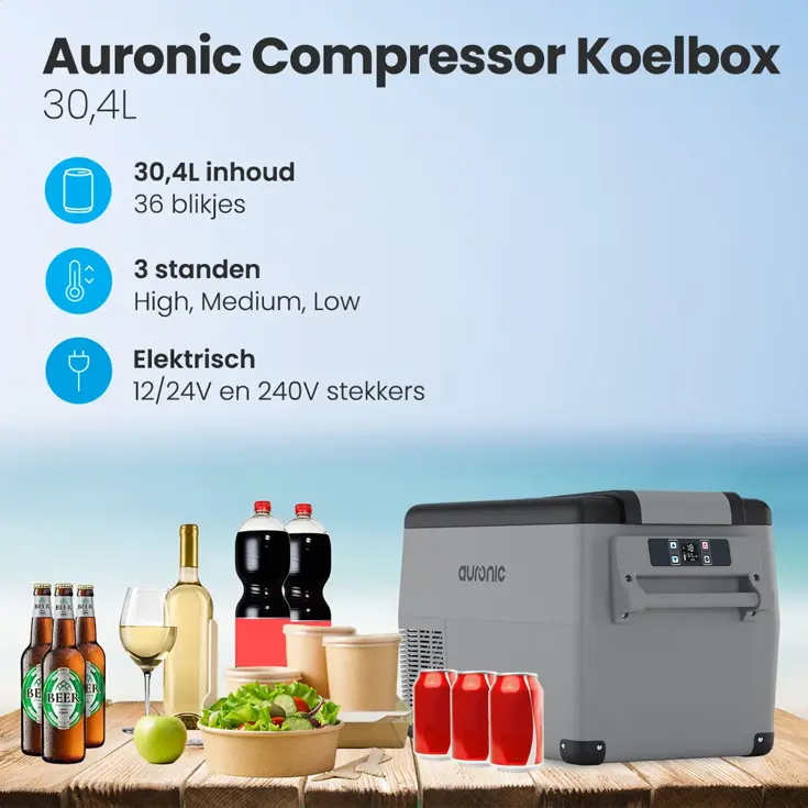 Auronic Compressor Koelbox - 30.4L