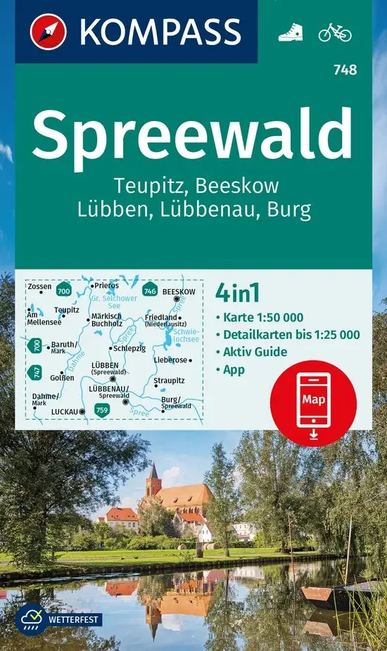 Wandelkaart WK748 Spreewald - Teupitz