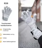 R2B Touchscreen Handschoenen Winter - Grijs