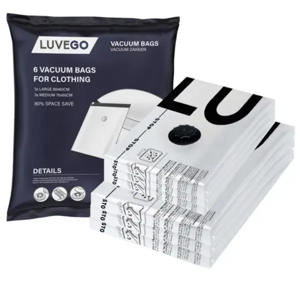 Vacuümzakken voor Kleding - 6-Pack