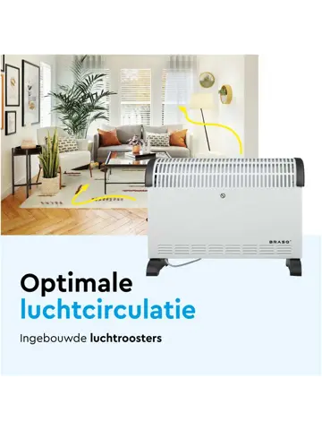 Elektrische Convectorkachel - 2000 watt