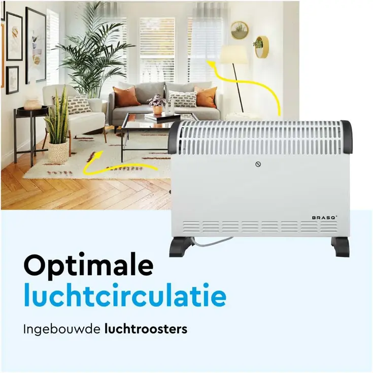 Elektrische Convectorkachel - 2000 watt