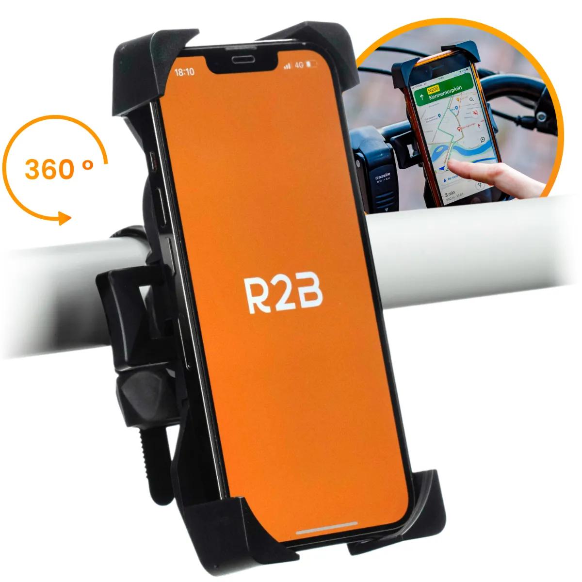 R2B  Telefoonhouder Fiets  Gsm Houder Fiets  Zwart main product image