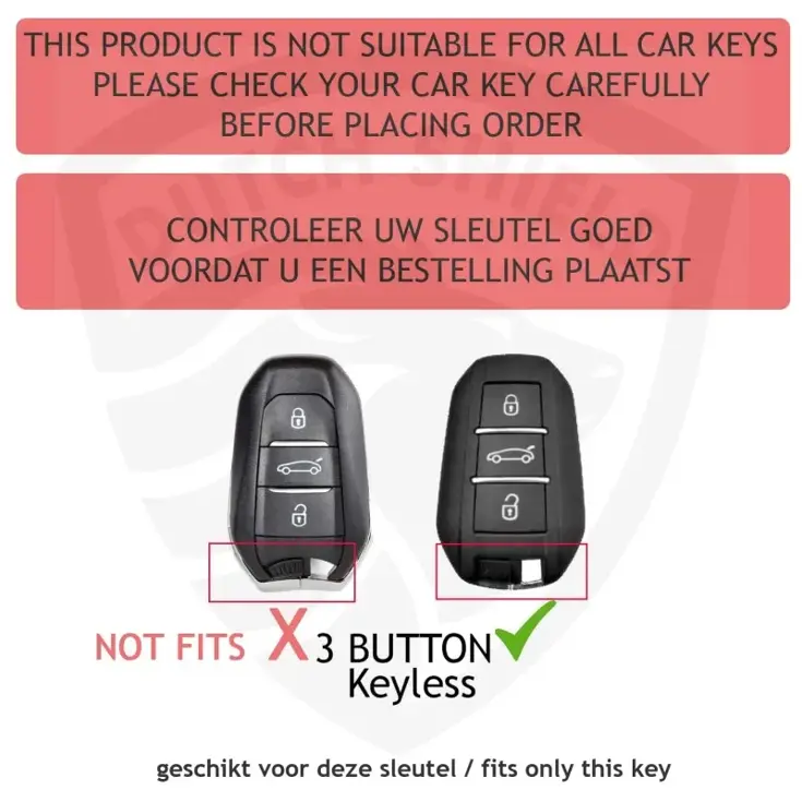 TPU Sleutelhoesje voor Peugeot clear 156