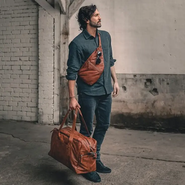 Reese - Leren Sling Bag - Crossbodytas