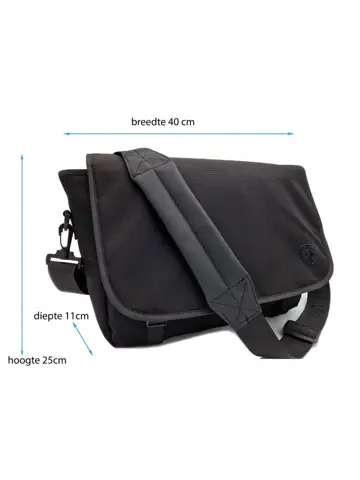 Dutch Shield Reis Laptop Schoudertas 13 inch