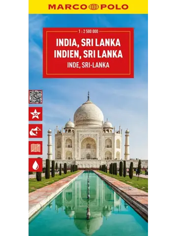 Wegenkaart India - Sri Lanka