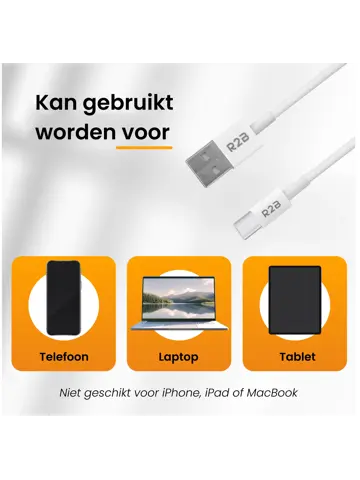 USB-A naar USB-C Kabel - 2 Meter
