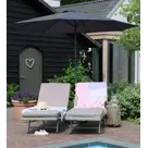 Parasol Luxe 8-ribs - Ø 300cm - antraciet