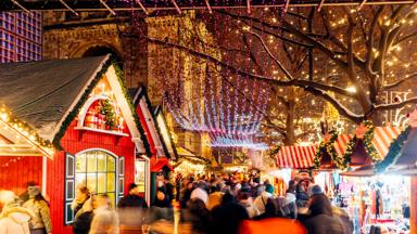 Christmas Market on Breitscheidplatz in Berlin, Germany