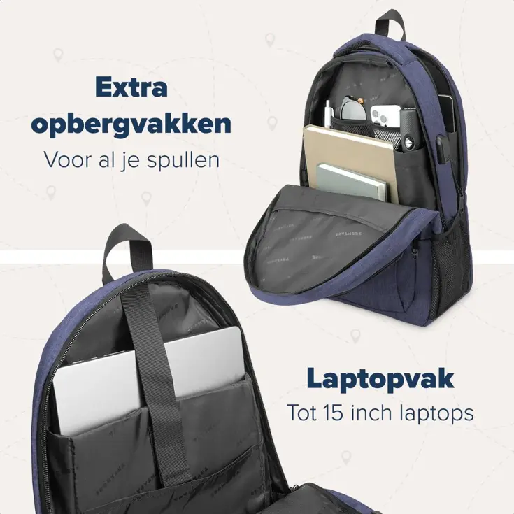 TRVLMORE Rugtas - 28L - 15,6 Inch