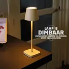 BREND Draadloze Tafellamp - Dimbaar