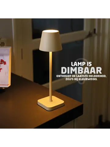BR-2228 Draadloze Tafellamp - Dimbaar