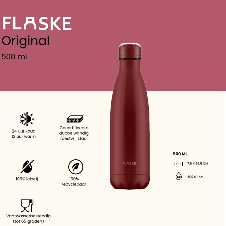 Drinkfles RVS 500 ml