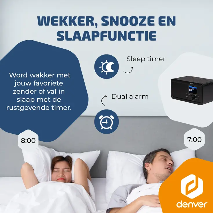 DAB+/Internet Radio Bluetooth Kleuren display