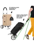 Foldable Boodschappenwagen 45 liter