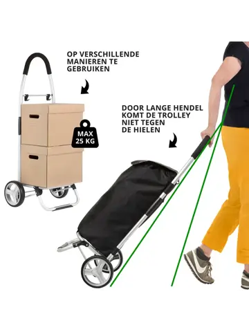 Foldable Boodschappenwagen 45 liter
