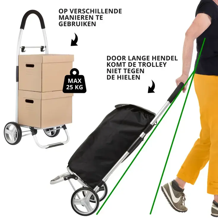 Foldable Boodschappenwagen 45 liter