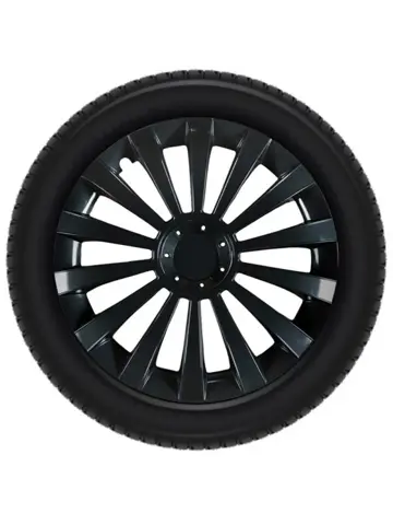 Meridan Zwart wieloppen set van 4 - 16 inch