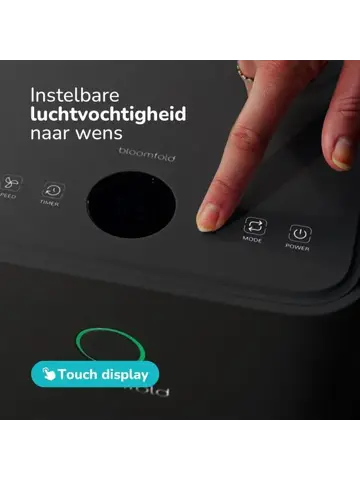 Vivid Zwart Luchtontvochtiger 12L per dag