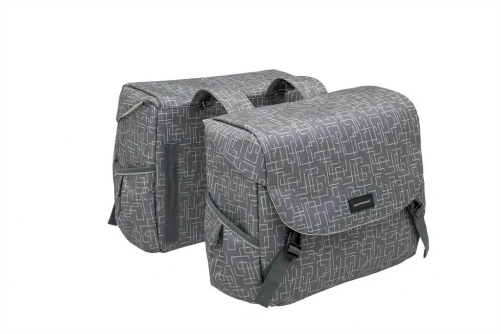 New Looxs  Dubbele Fietstas Mondi Joy 38 Liter  Grijs main product image