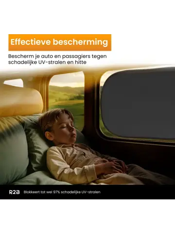 Zonnescherm Auto Zijruit - Set van 2