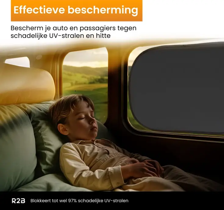 Zonnescherm Auto Zijruit - Set van 2