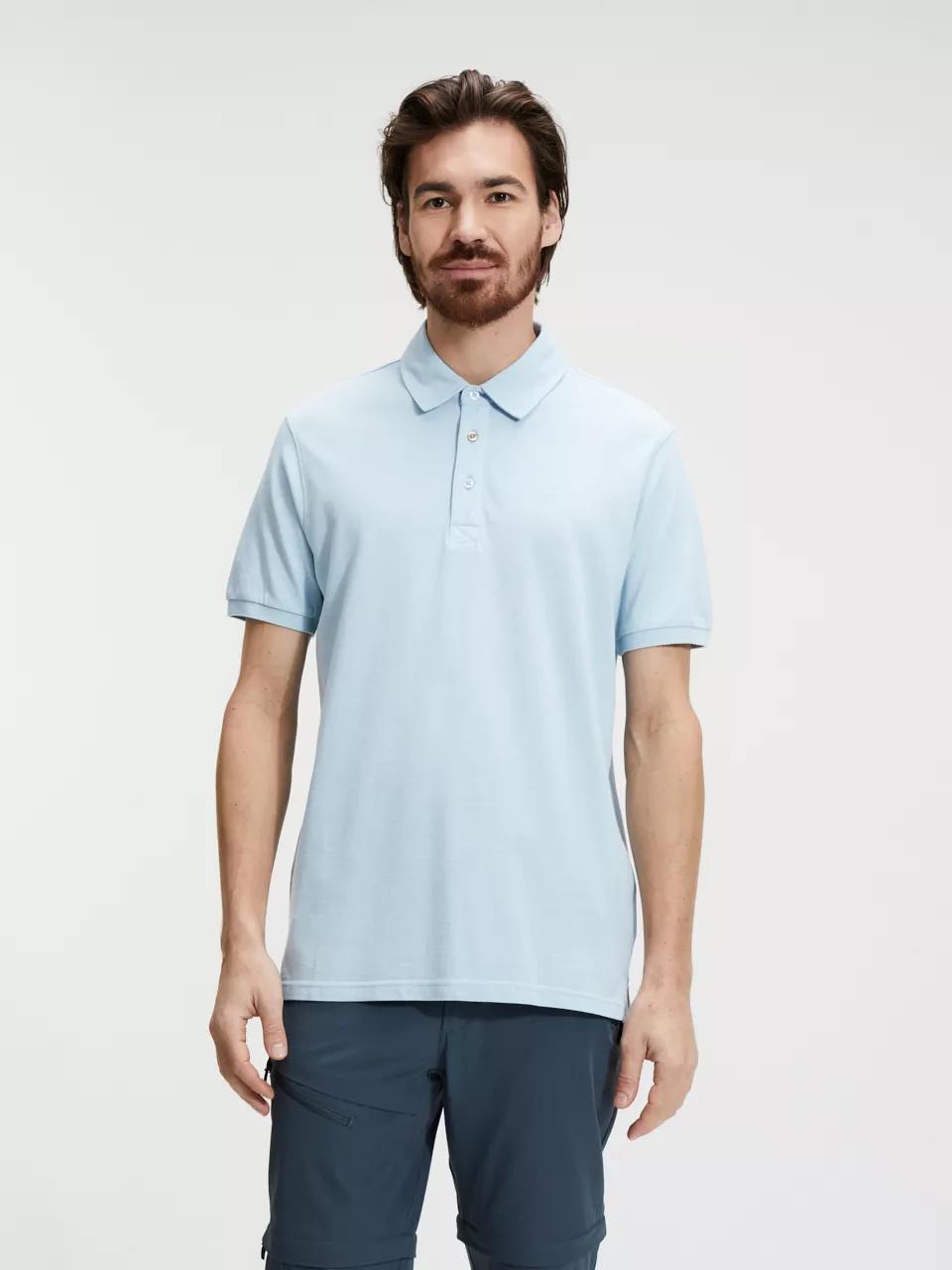 ANWB  Fald  Polo heren  Human Nature  Blauw   L
