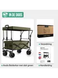 Bolderkar Opvouwbaar XL met Dak