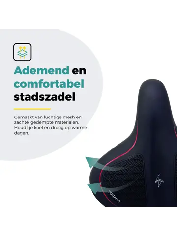 Voltano XXXL Fietszadel – Extra breed