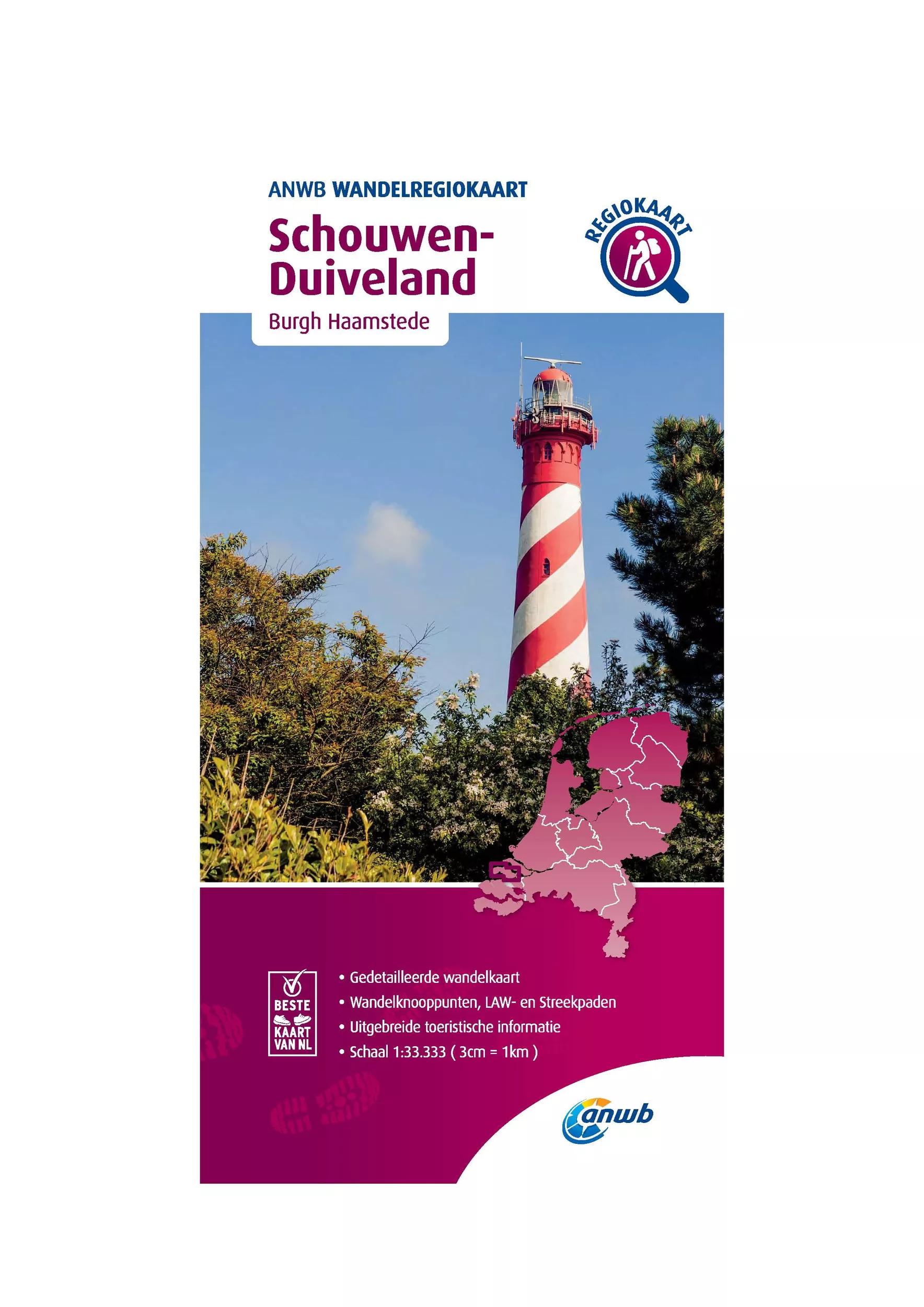 ANWB  Wandelkaart Schouwen Duiveland main product image