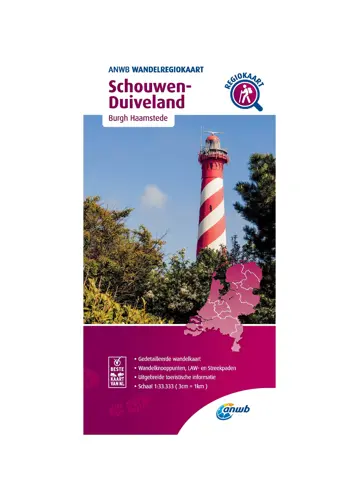 ANWB Wandelkaart Schouwen Duiveland