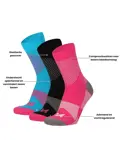 6 paar - Quarter Compressiesokken