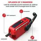 Multifunctionele Noodradio Solar Opwindbaar