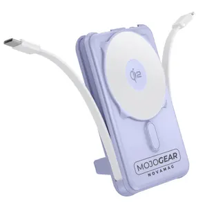 MOJOGEAR Qi2 Powerbank 10.000mAh - Paars
