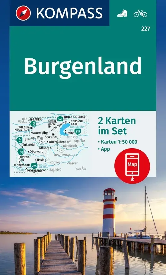 Wandelkaart WK227 Burgenland