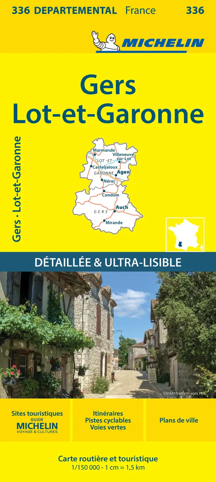 Wegenkaart Local 336 Gers Lot-et-Garonne
