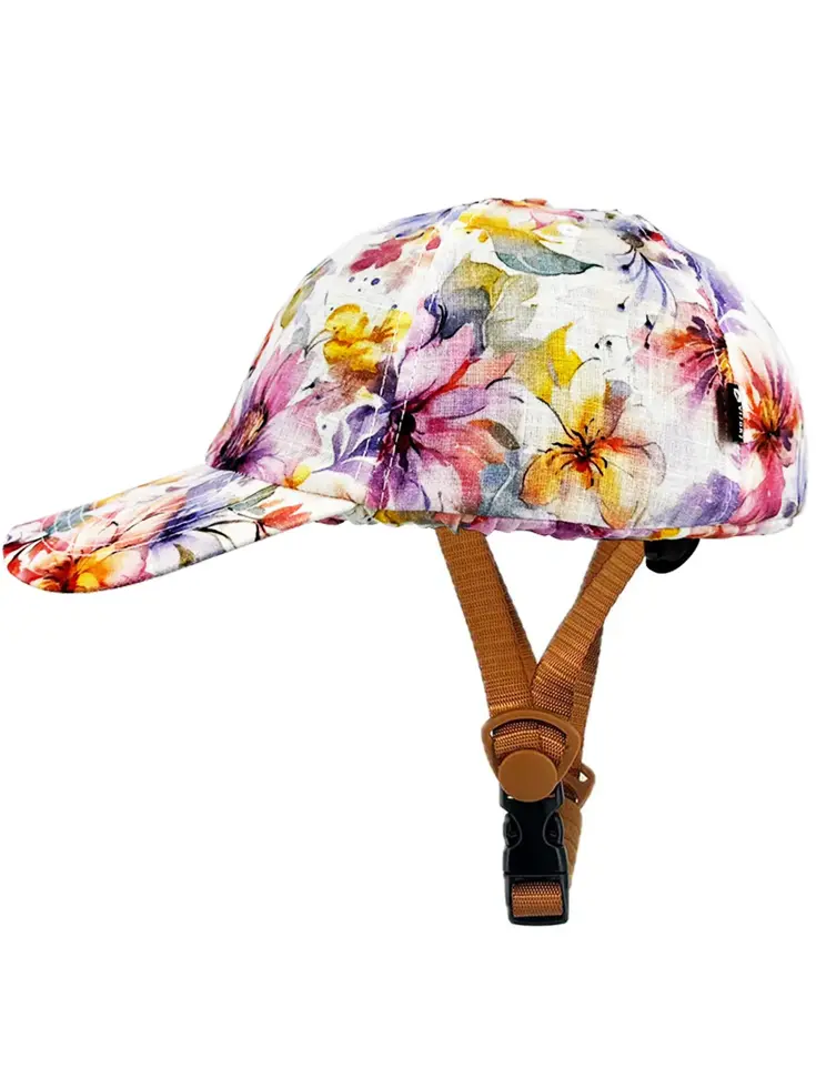 Vizorz SwitchCap fietshelm - Pink Flower Cap