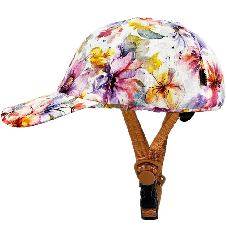 SwitchCap fietshelm - Pink Flower Cap