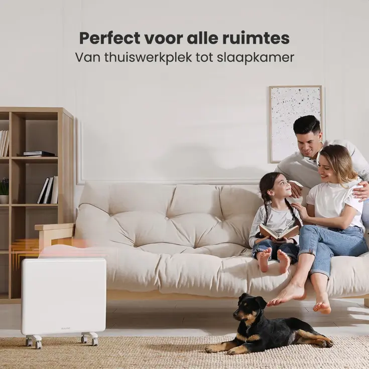 Convectorkachel – 1000 Watt – Wit