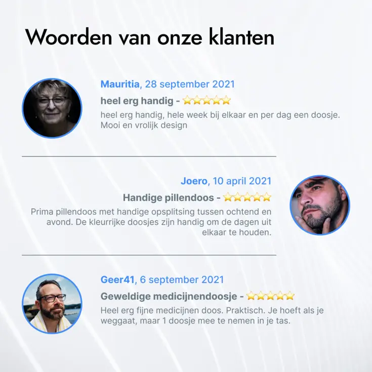 GEASY Pillendoos 7 Dagen – 2 Vakken
