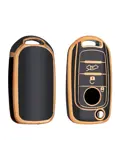 TPU Sleutelhoesje voor Fiat / Abart goud B3