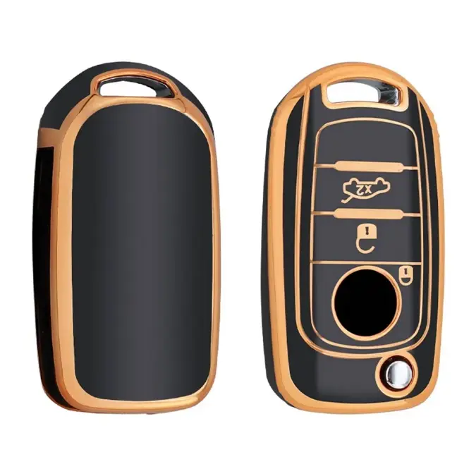 Dutch Shield Sleutelhoesje  Fiat goud B3