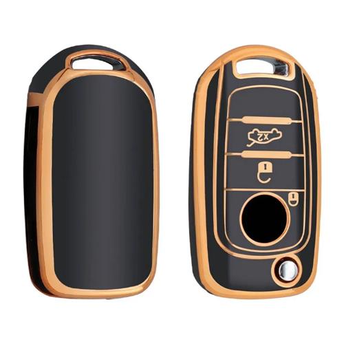 TPU Sleutelhoesje voor Fiat / Abart goud B3
