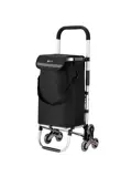 40L boodschappentrolley met trapwielen