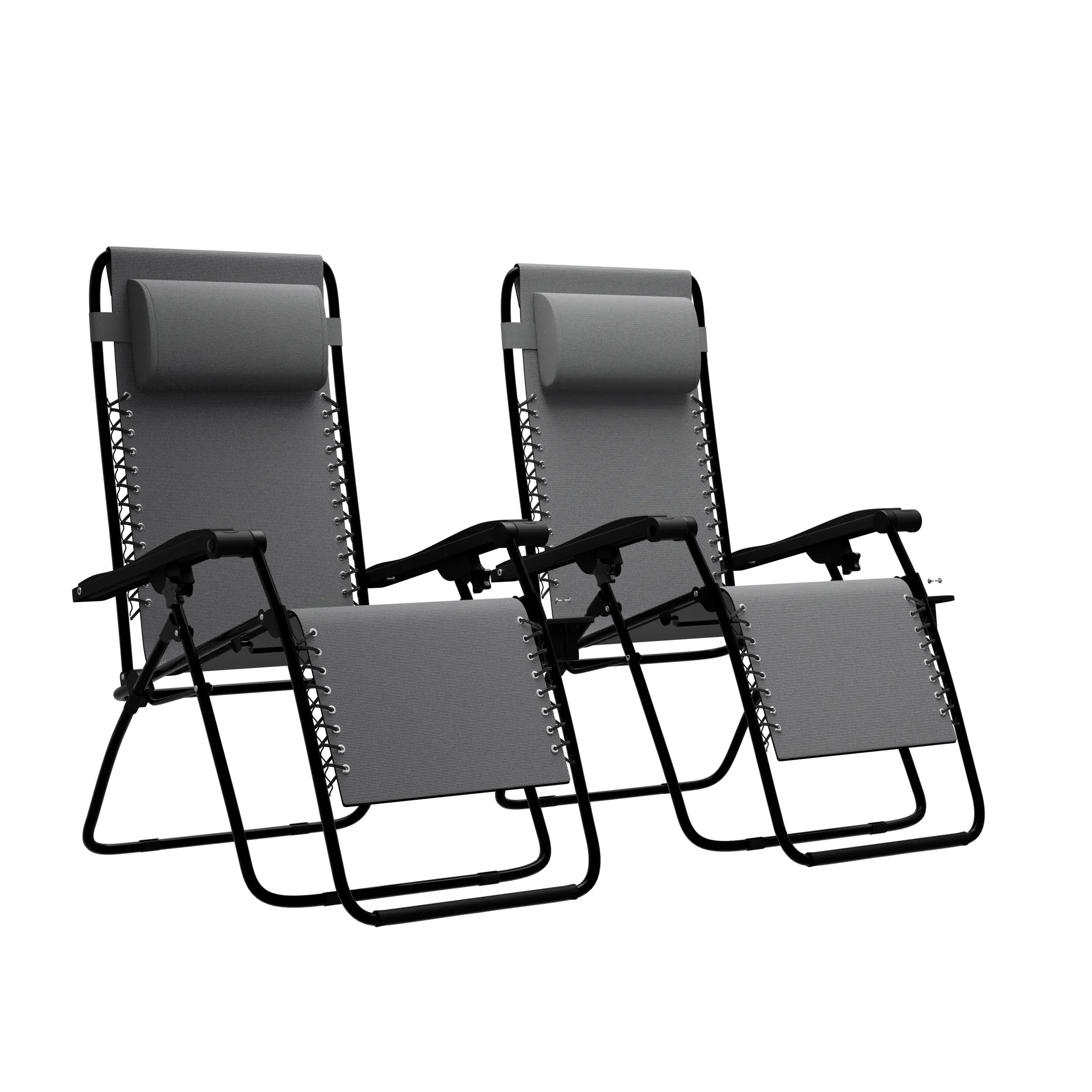 Lifegoods  Opvouwbare Tuinstoelen  Grijs